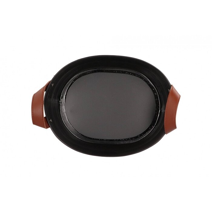 Zinken bloempot ovaal 23x18x12cm