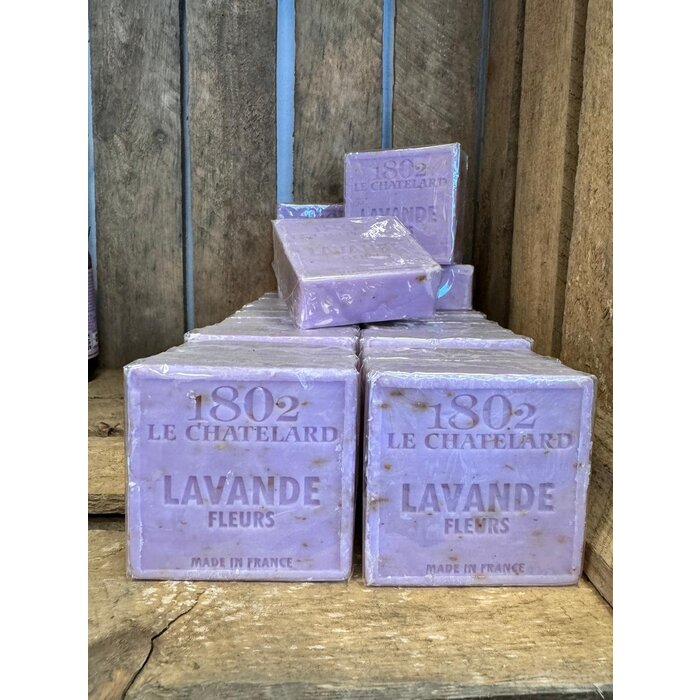 Zeep | natuurlijke Marseille zeep lavendelbloem, exfoliërend