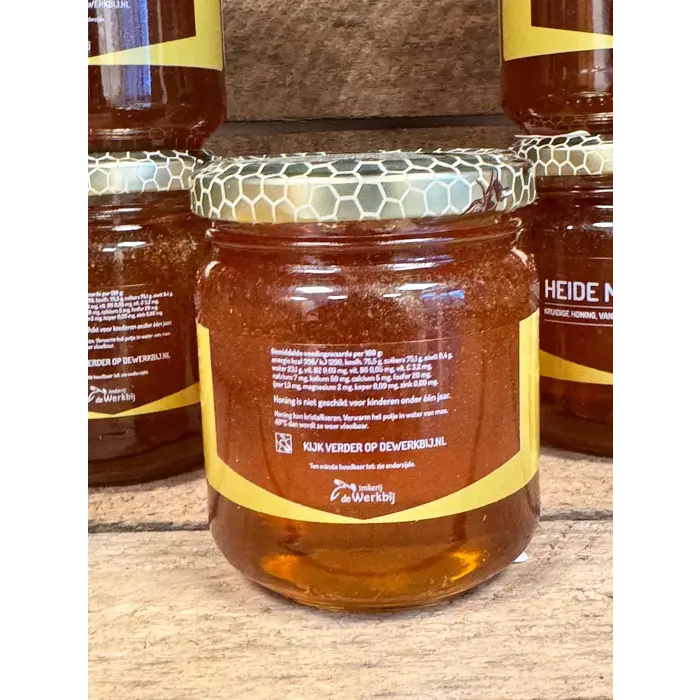 Nederlandse Heidemelange honing- pot 250 gram