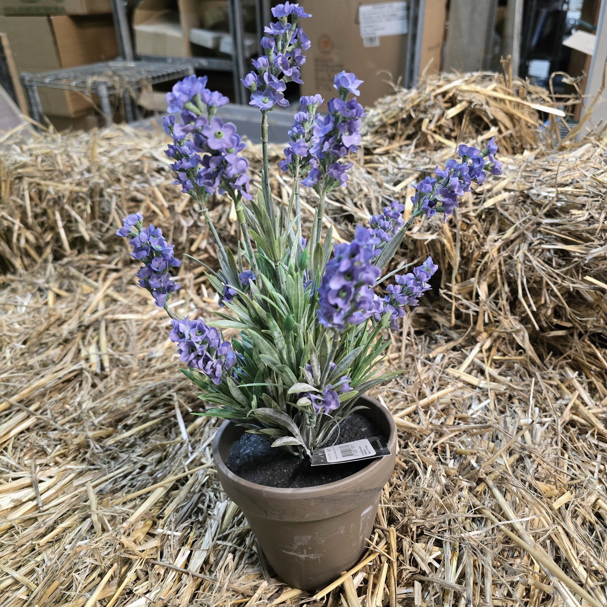 Kunststof Lavendel in pot H33cm