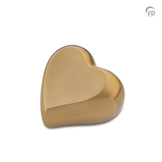 Metaal keepsake hart urn - goudkleur
