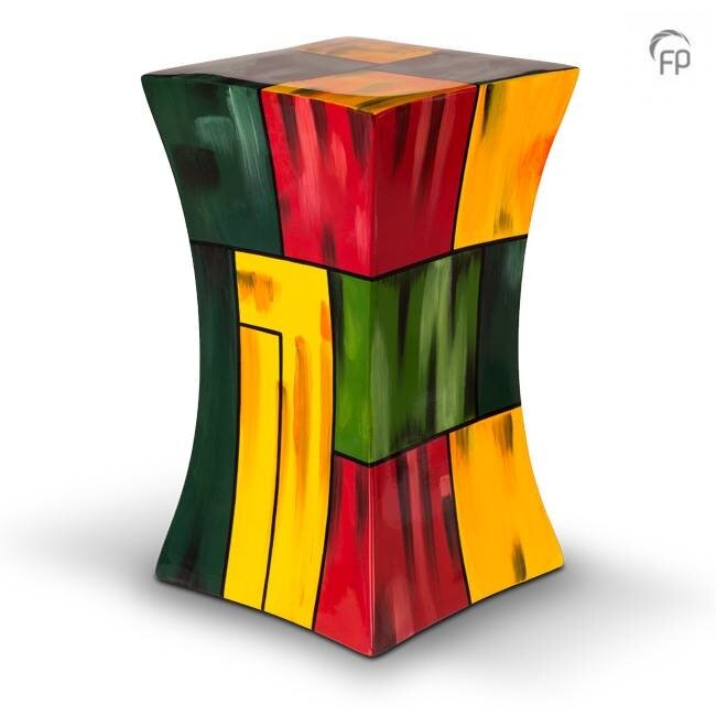 Glasfiber urn Diabolo - meerdere kleuren