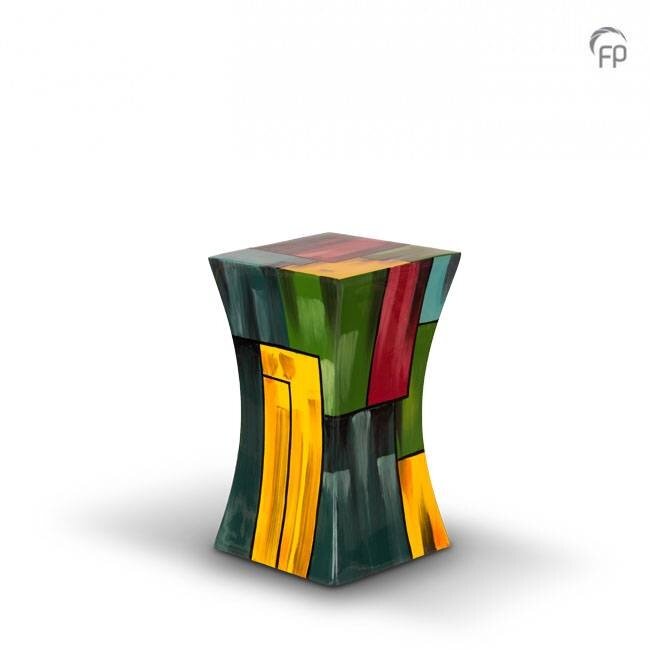 Glasfiber urn Diabolo klein - meerdere kleuren