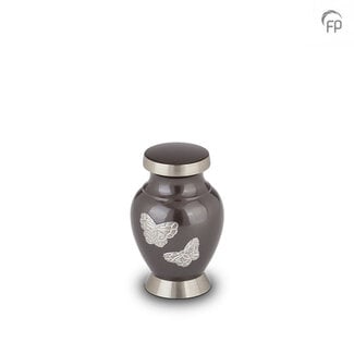 Metaal keepsake mini urn vlinders