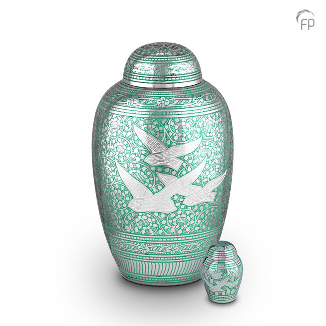 HU 139 K Metaal keepsake - zilvergroen
