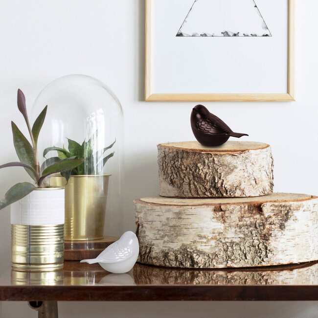Zangvogel mini urn Wit
