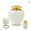 Metaal keepsake hart Satori - parelmoer wit