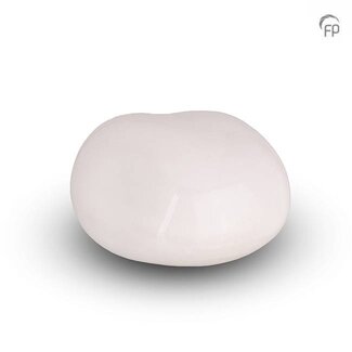 Urnenatelier Schoonhoven Knuffelkeitje - glanzend wit