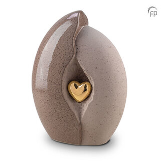 Mastaba Ceramika Keramische urn Hartbewaring – bruin-goudkleur
