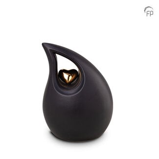Mastaba Ceramika Keramische medium urn - zwart - KU 004 M