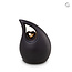 Keramische medium urn - zwart - KU 004 M