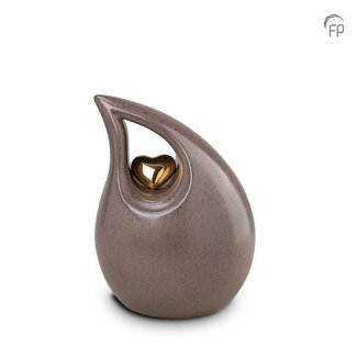 Mastaba Ceramika Keramische medium urn - druppel - bruin - KU 006 M