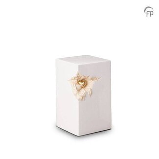 Mastaba Ceramika Keramische medium urn - wit - KU 016 Medium