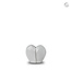 Keramische mini urn hart - wit - KU 044 S