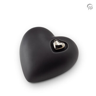 Mastaba Ceramika Keramische medium urn hart - zwart - KU 051 L