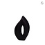 Keramische medium urn Venezia- zwart - KU 060 M