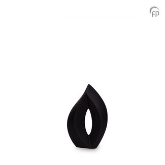 Mastaba Ceramika Keramische mini urn Venezia - zwart - KU 060 S