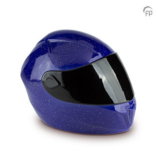Mastaba Ceramika Keramische urn Motorhelm - donkerhemelsblauw - KU 122