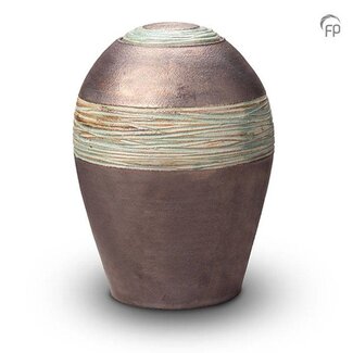Pottery Bonny Keramische urn metallic