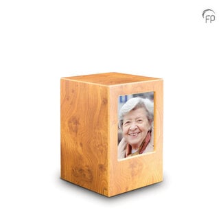 Terrybear MDF houten urn met foto - MPG 001