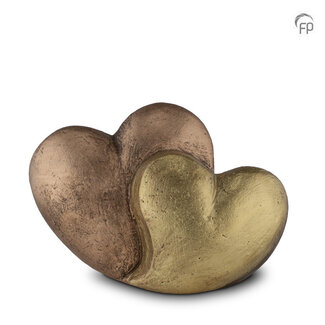 Geert Kunen Keramische urn bronskleur - harten - TU 004 M
