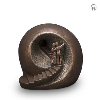 Geert Kunen Keramische Duo urn brons Afscheid