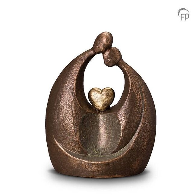 UGK 061 B Keramische urn brons Eeuwige liefde