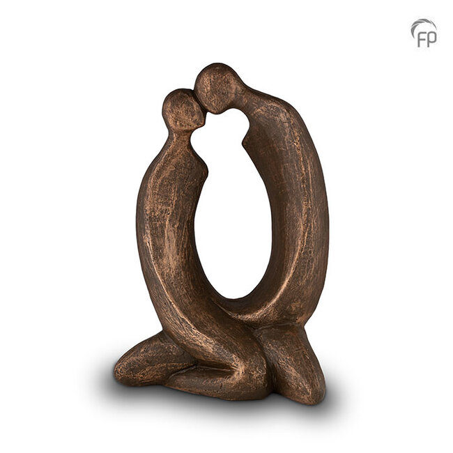 Keramische urn brons Onze sterke liefde