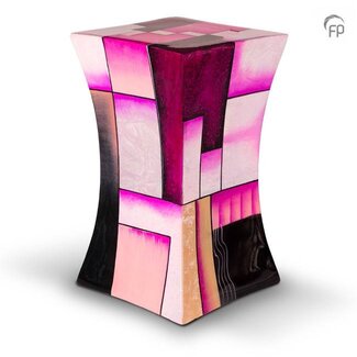 Mengla Glasfiber urn Diabolo roze - meerdere kleuren