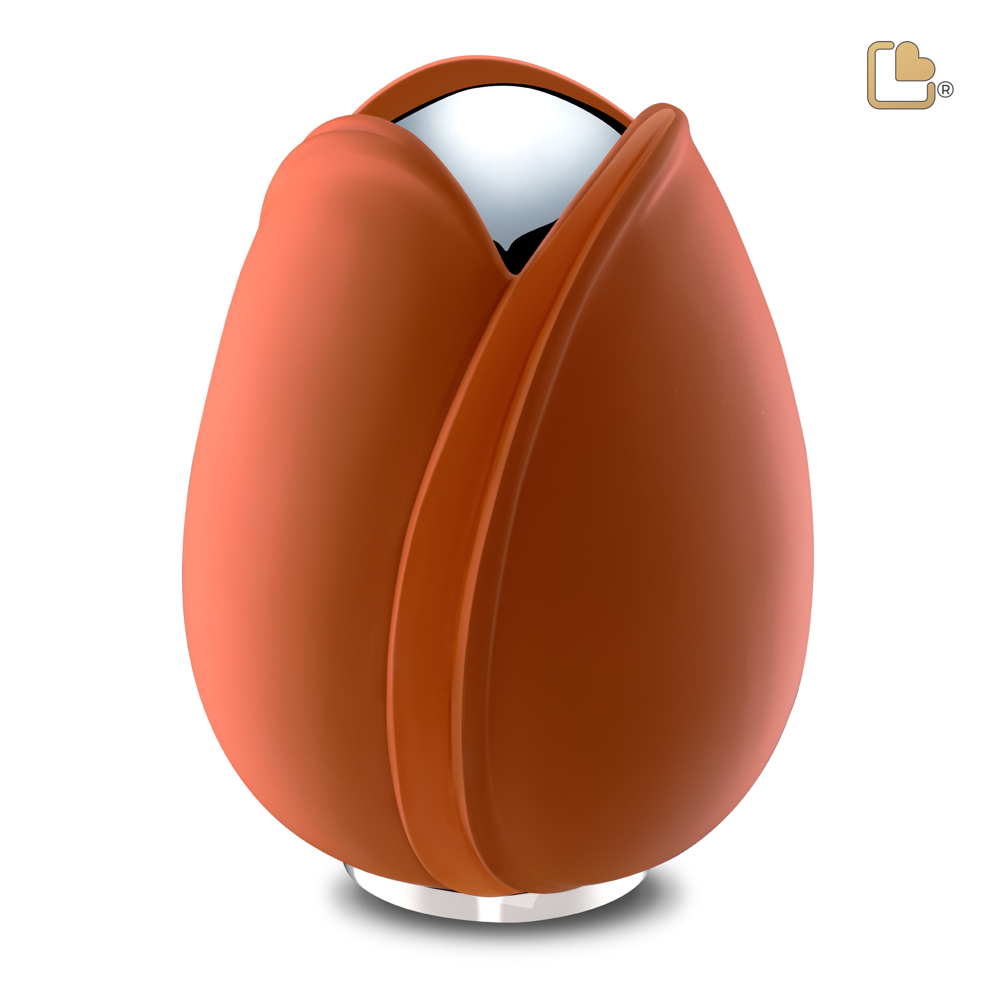 Messing mini urn - zwart met gouden vogels