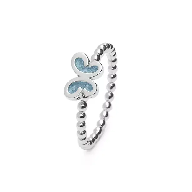 Bubble band butterfly ring