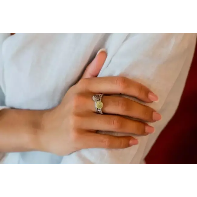 Zegel schrijfring met vingerafdruk