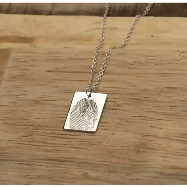 Vingerafdruk ketting