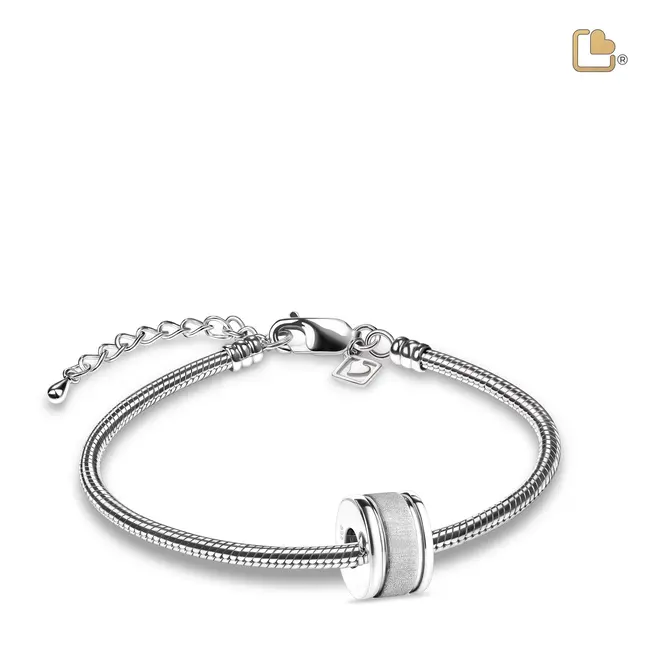 Omega asbedel zilver