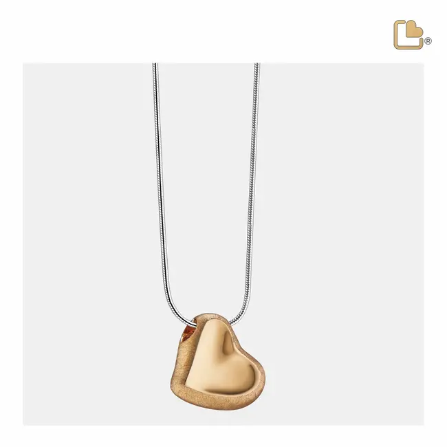 Leunende hartas ashanger Bru Goudkleurig Vermeil