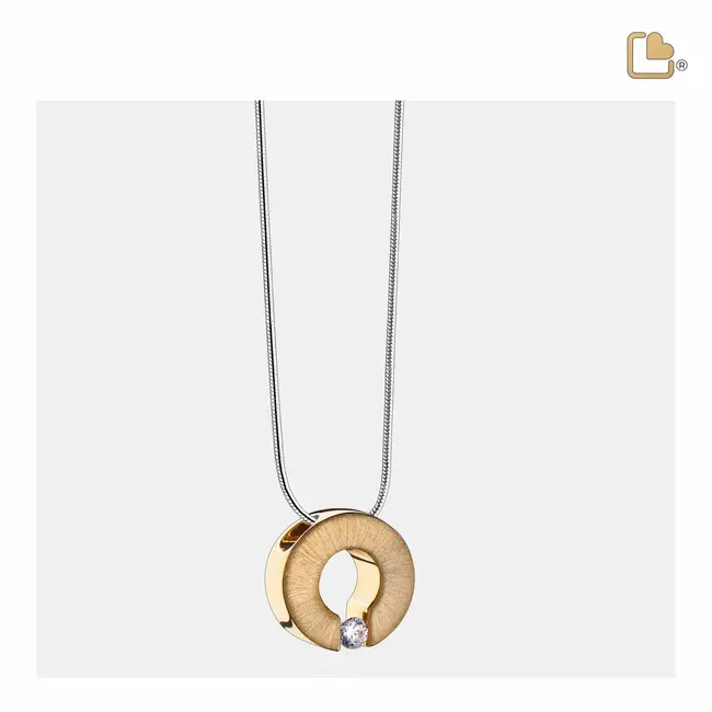 Omega ashanger Goudkleurig Vermeil met Zirkonia