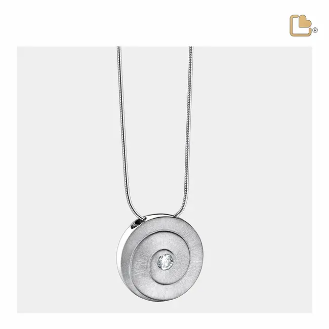 Eeuwigheid ashanger Zilverkleurig met Zirconia