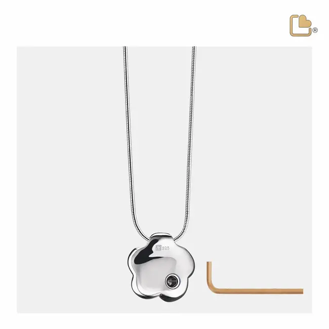 Bloem ashanger Zilverkleurig