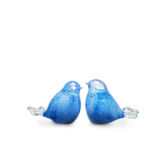 Mini urn "vogeltje" kristalglas - diverse kleuren