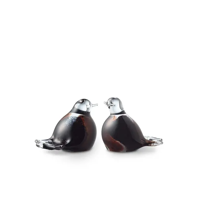 Mini urn "vogeltje" kristalglas - diverse kleuren