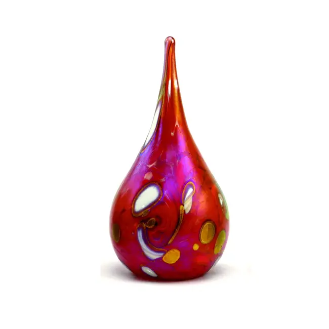 Kristalglazen kleine druppelurn Elan-lijn - diverse kleuren