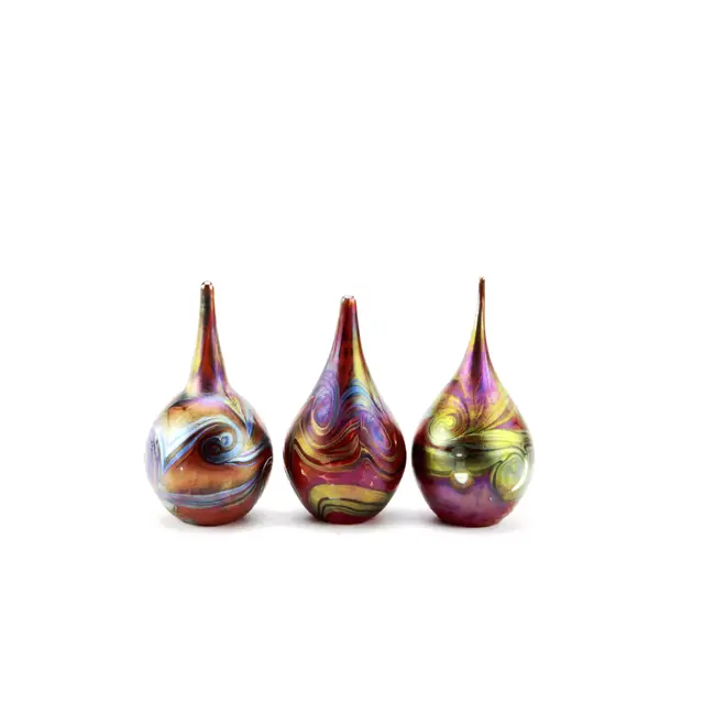 Kristalglazen kleine druppelurn Elan-lijn - diverse kleuren