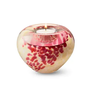 Eeuwige Roos Theelicht mini urn - roze-beige