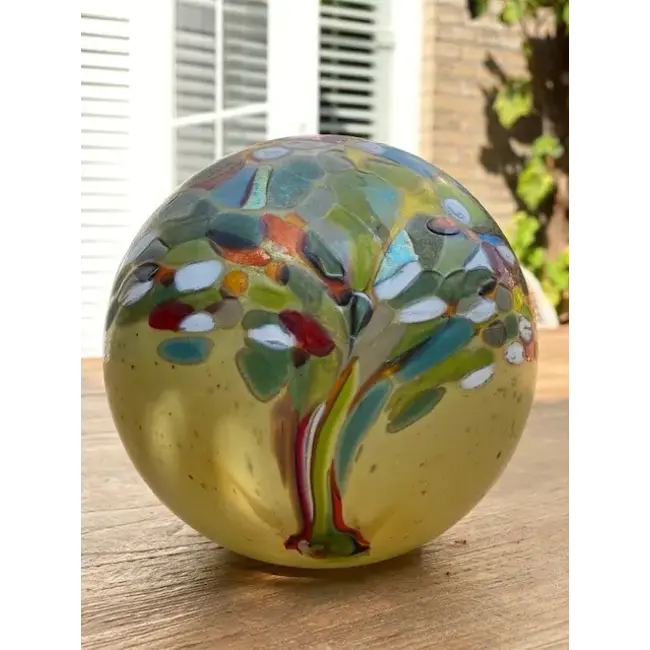 Kristalglazen Elan-line urn 0.5 liter - bloemenveld