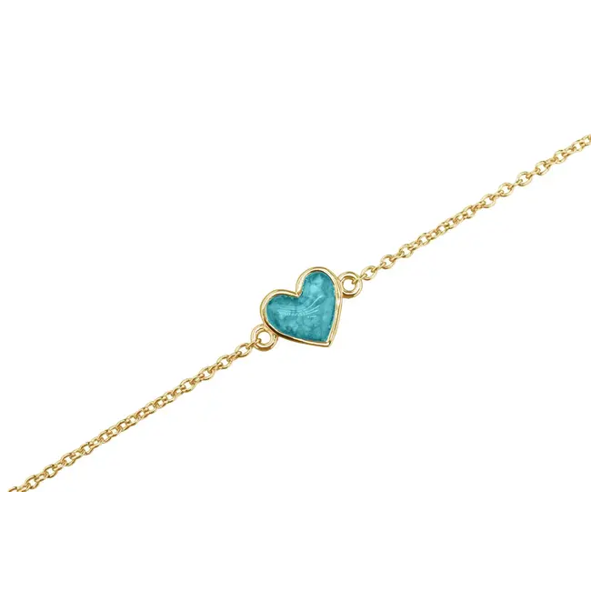 Ketting armband as dames met hart