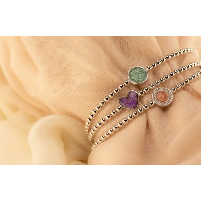 Dames bellen armband as hart