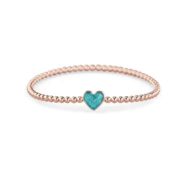 Dames bellen armband as hart