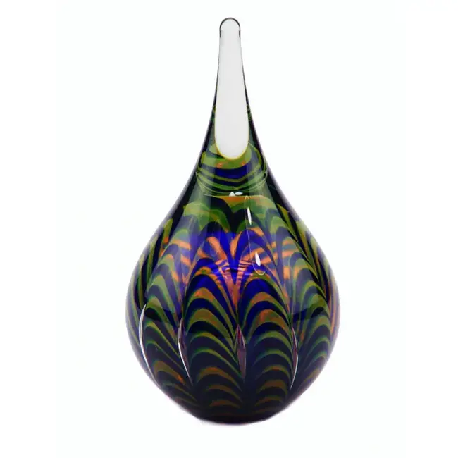 Kristalglazen Ripple urn - diverse kleuren