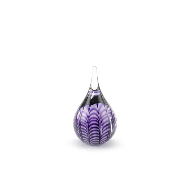 Kristalglazen Ripple urn - diverse kleuren