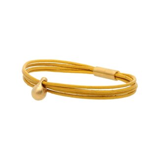 Tadblu Charm dames armband met gouden ashouder - geel